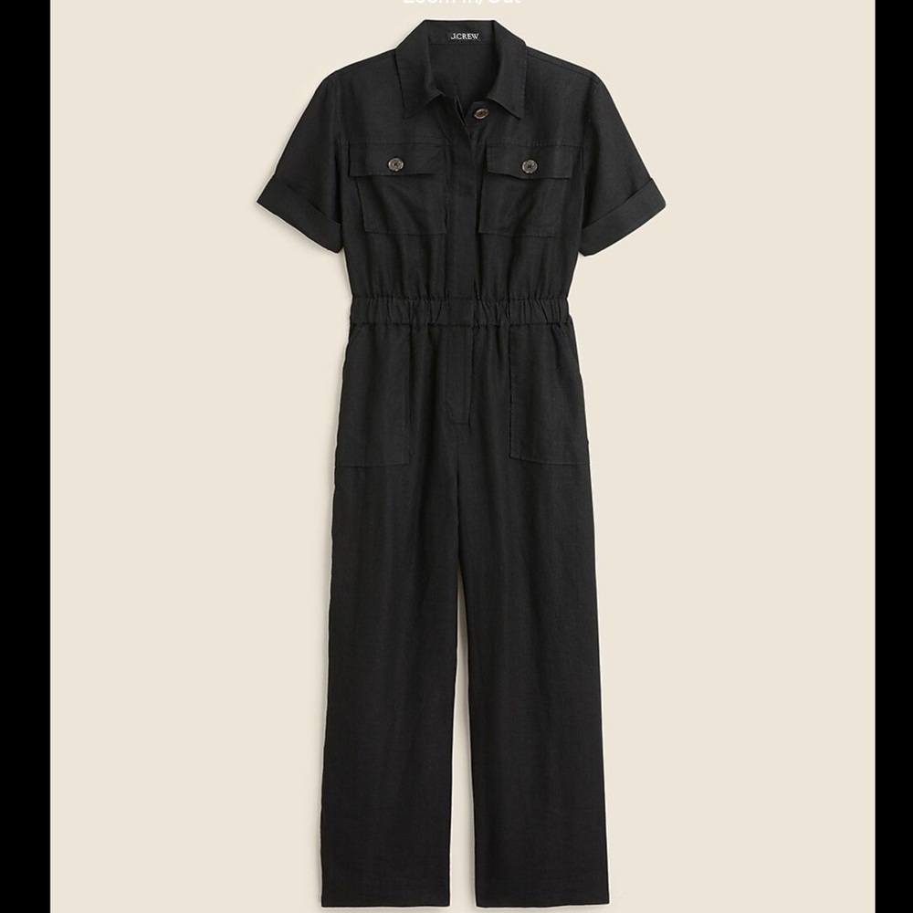 J. Crew Black Utility Jumpsuit